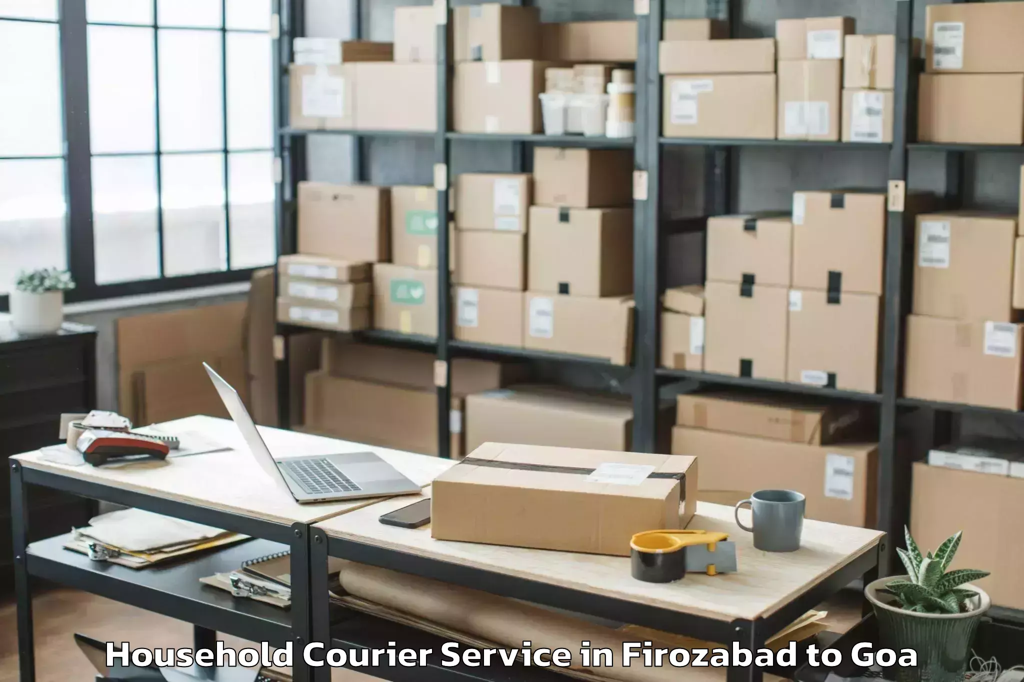 Leading Firozabad to Serula Household Courier Provider